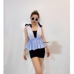 Áo Yếm F21 Vải Kate Eo Eo Chun - 3595