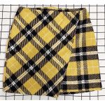 Chân Váy George Vàng Caro Đen Lớn Không Nhãn - Size 10 - 0409