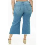 Quần F21 Jeans Bigsize Suông Co Giản Lai Tua (90cm) - 0968