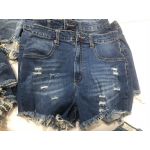Quần Short Jeans APHRODITE Rách Tua Rua (Cắt Nhãn Chính) - 3591