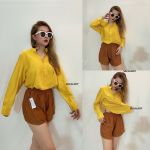 Set Áo Cổ Trụ - Short Lưng Thun - Size S - 3654