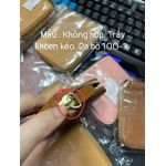 Ví Cầm Tay Da Bò Xuất Dư Hàng Mẫu Không Hộp Lỗi Trầy Nhẹ Khoen Khóa Kéo 9x12x3 (cm)