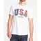 Áo Thun Nam Cotton Old Navy Trắng In Chữ USA - 0893