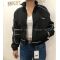 Áo Croptop Dù Đen Viền Dạ Quang - 3310