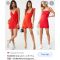Đầm Body Thun Gân F21 Đỏ Hai Dây - 0942