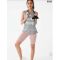Set F21 Hồng Nude Xám Biker Lai Sóng - 3329