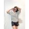 Áo Croptop F21 Sọc Ngang Form Rộng - 3531