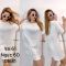 Đầm MNG Trắng Kim Sa Lấp Lánh - Freesize - 3590