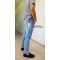Quần Jeans Nam Form Baggy Co Giãn Căt Nhãn Chính - 3467
